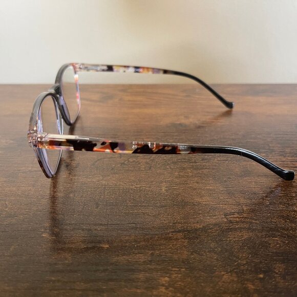 Women’s Eyeglasses Jos Choo Style Multicolor Tortoise Shell Cat Eye Frames Only - Picture 6 of 7